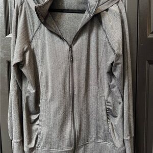 Gray Women's Zip-Up Hoodie
